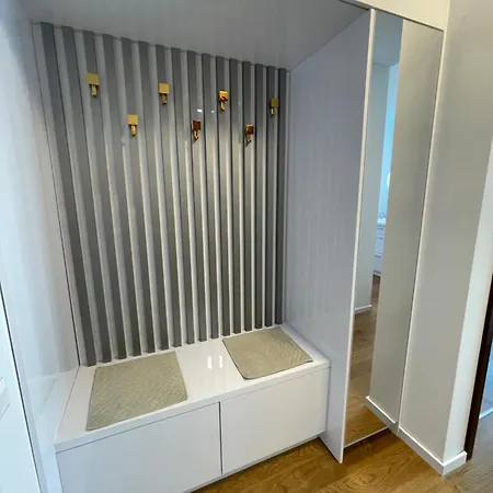 Apartment Skau White In Sky Park 3 Tower 27 Floor Panoramic View Free Parking Bratislava