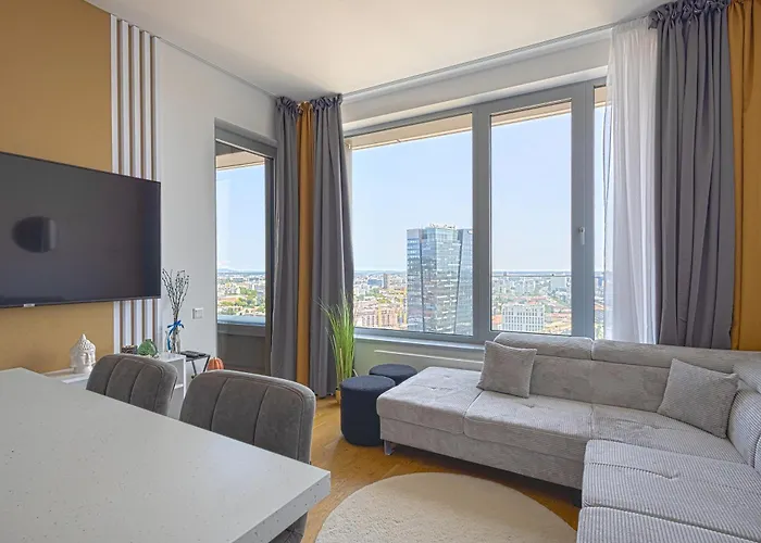 Apartamento Skau Sky Park White By Zaha Hadid 3 Tower 27 Floor Panoramic View Free Parking *