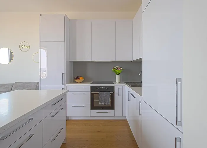 Apartmán Skau Sky Park White By Zaha Hadid 3 Tower 27 Floor Panoramic View Free Parking *